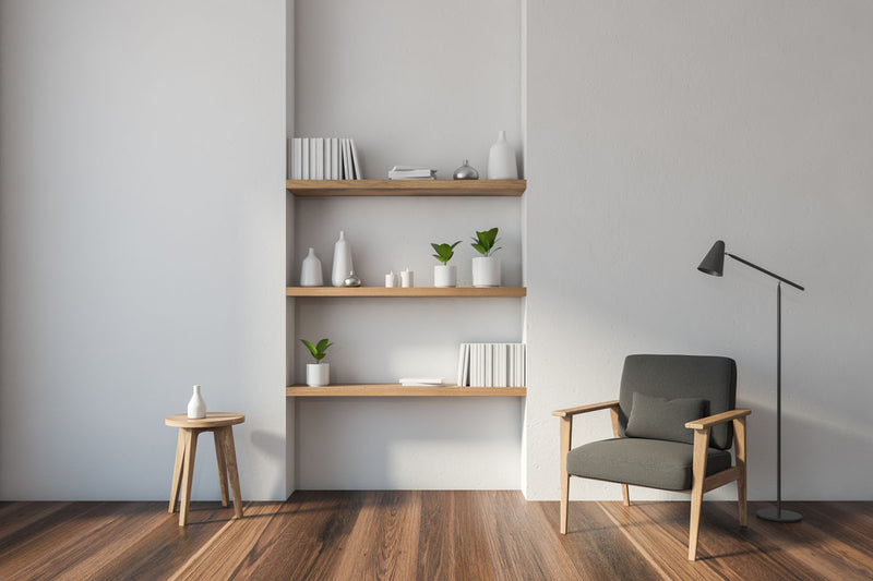 Melbourne marine plywood supplier Plyco's MDF shelving project in a home living room