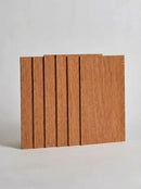 Melbourne plywood supplier Plyco's 3mm Sapele Laserply Pack for laser cutting and engraving on a white background