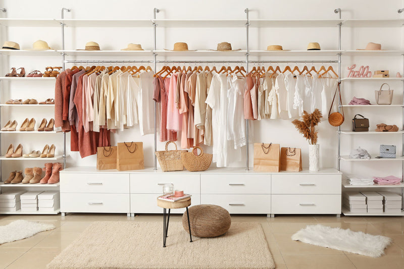 Shop fitting interior featuring local plywood supplier Plyco's White Melamine MDF and White Melamine Edging