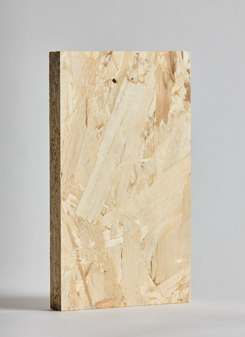 Plyco's oriented strand board (OSB) on a white background
