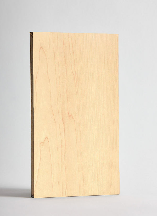 Plyco's 3mm Canadian Rock Maple Plywood on a white background