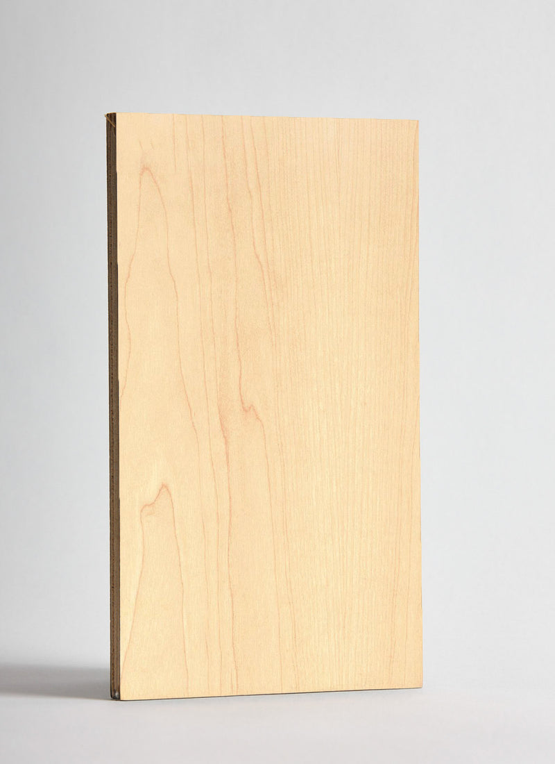Plyco's 3mm Canadian Rock Maple Plywood on a white background