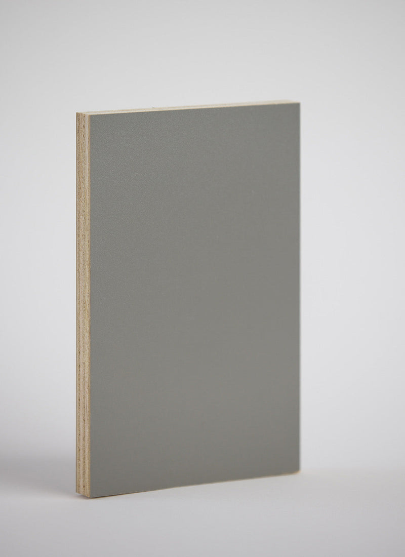 3mm Ashen Vanply caravan wall panels from plywood supplier Plyco on a white background