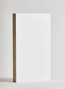 Plyco's 30mm White Melamine on Birch Plywood on a white background