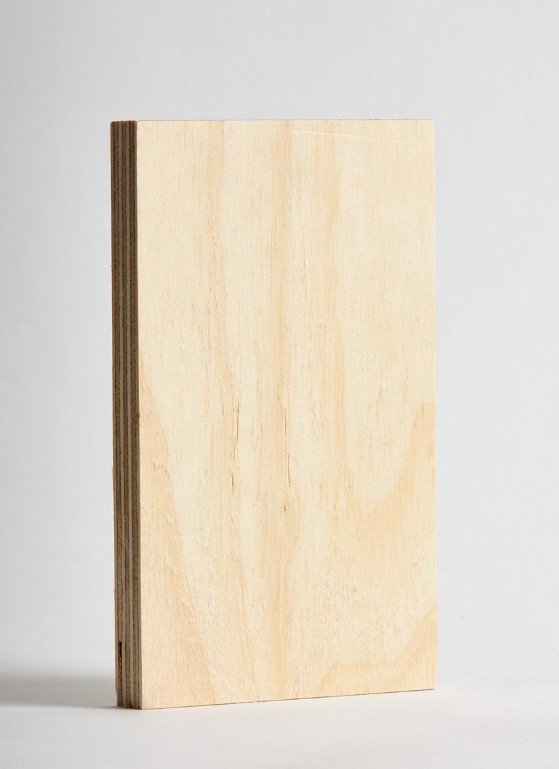 Plyco's 18mm AA Radiata Pine Plywood on a white background