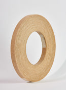 Plyco's 100m American Oak Pre-Glued Veneer Edging on a white background
